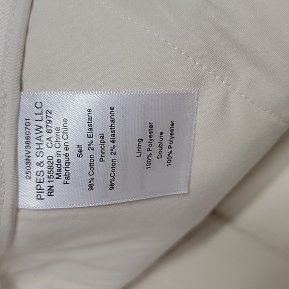 VERONICA BEARD NWT KIMRA CROPPED PANTS ECRU  Size 10 - Picture 13 of 15